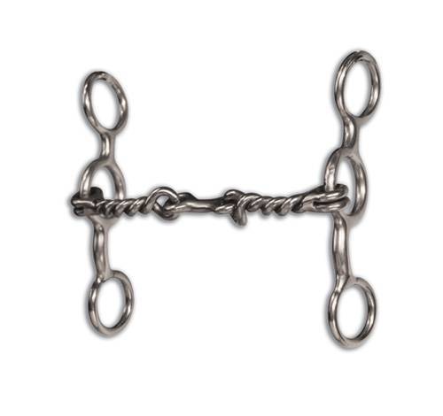Professional's Choice Professional's Choice Equisential Performance Short Shank Bit - Twisted Wire Snaffle