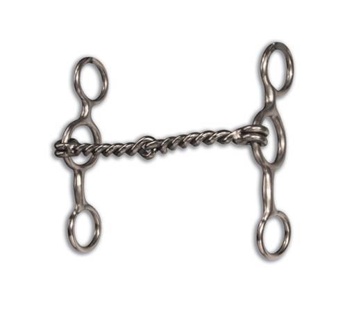 Professional's Choice Professional's Choice Equisential Performance Short Shank Bit - Twisted Wire Snaffle