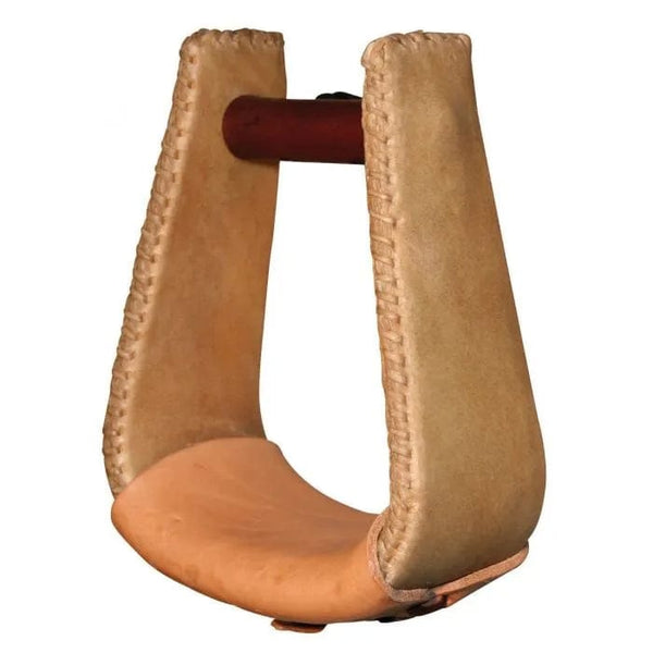 Reinsman Reinsman Deep Rawhide Laced Roper Stirrups