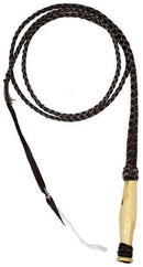 Showman 10' Leather Braided Bull Whip