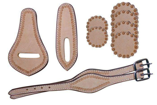 Showman 10 Piece Saddle Leather Replacement Kit