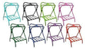 Showman 2 Folding Floor Saddle Racks