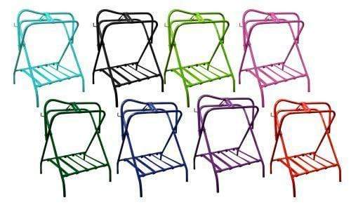 Showman 2 Folding Floor Saddle Racks