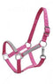 Showman 2Ply Medium/Large Pony Size Nylon Halter With Crystal Noseband And Cheeks