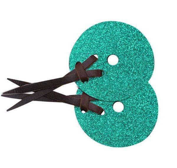 Showman 3" Glitter Leather Bit Guard