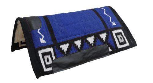 Showman 36" x 34" Woven Wool Top Cutter Style Saddle Pad With Kodel Fleece Bottom