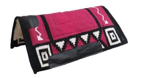 Showman 36" x 34" Woven Wool Top Cutter Style Saddle Pad With Kodel Fleece Bottom