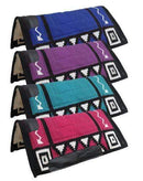 Showman 36" x 34" Woven Wool Top Cutter Style Saddle Pad With Kodel Fleece Bottom