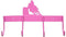 Showman 4 Hook Barrel Racer Flat Tack Bar