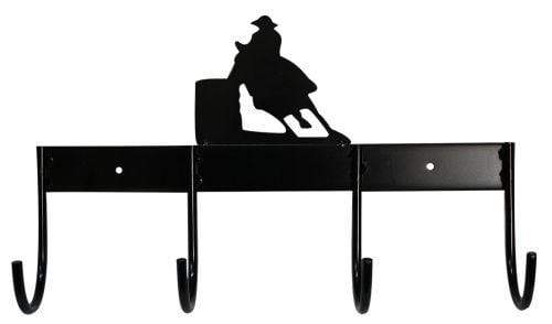 Showman 4 Hook Barrel Racer Flat Tack Bar