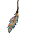 Showman 6.5" Hand Painted Tie On Feather