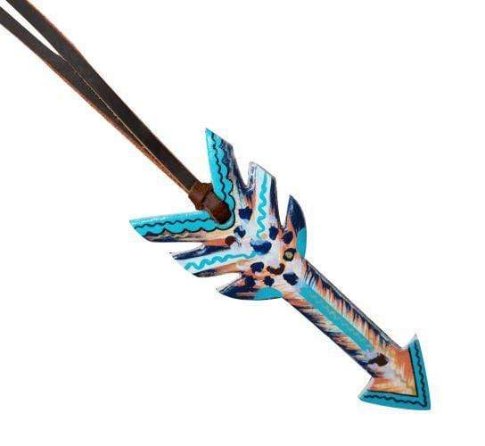 Showman 6.5" Hand Painted Tie On Saddle Arrow