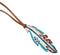 Showman 6.5" Hand Painted Tie On Saddle Feather
