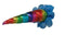 Showman 6" Clip-On Unicorn Horn with Gold Lacing