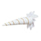Showman 6" Clip-On Unicorn Horn with Gold Lacing