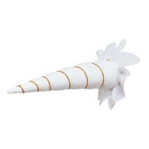 Showman 6" Clip-On Unicorn Horn with Gold Lacing