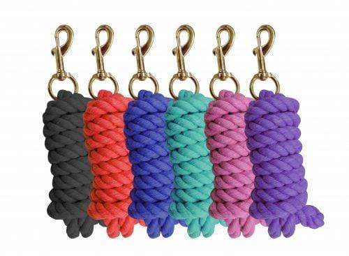 Showman 9' Cotton Lead Rope With Brass Plated Snap