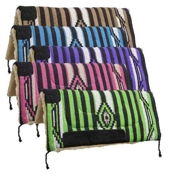 Showman Acrylic Top Saddle Pad With Fleece Bottom