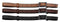 Showman Adjustable Leather Cinch Connector Strap
