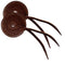 Showman Basket Tooled 3" Wide Leather Bit Guard With Leather Strap Closure