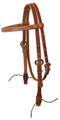 Showman Brow Band Harness Leather Headstall