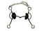 Showman CIRCLE Y- Martha Josey Long Shank SS Smooth Snaffle Mouth Brown Steel Bit w/ Silver Accents