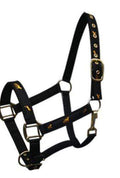 Showman Cobb Size Nylon Halter With "Running Horse" Overlay
