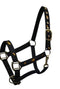Showman Cobb Size Nylon Halter With "Running Horse" Overlay