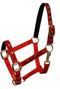 Showman Cobb Size Nylon Halter With "Running Horse" Overlay