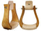 Showman Finished Wood Bell Stirrups