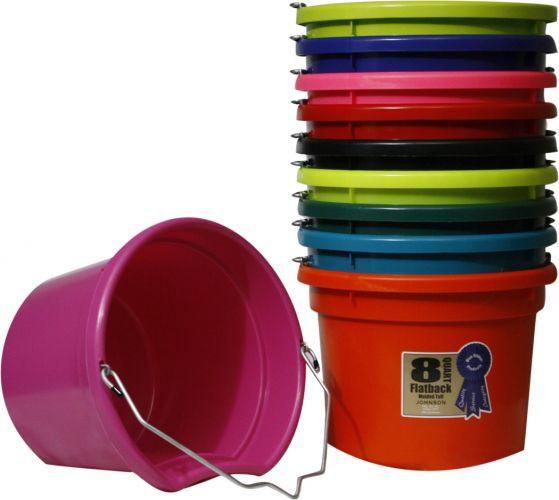 Flat Back Bucket - 8 Qt – Hay River Tack and Supplies