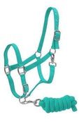 Showman Full Size Adjustable Nylon Halter With 7' Lead