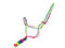 Showman Horse Bright Color Cowboy Knot Halter with Matching Removeable Lead