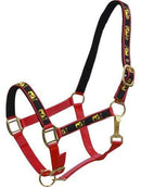 Showman Horse Size Nylon Halter With "Praying Cowboy" Overlay