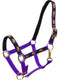 Showman Horse Size Nylon Halter With "Praying Cowboy" Overlay