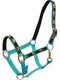 Showman Horse Size Nylon Halter With "Praying Cowboy" Overlay