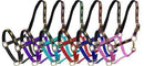 Showman Horse Size Nylon Halter With "Praying Cowboy" Overlay