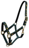 Showman Horse Size Nylon Halter With "Running Horse" Overlay