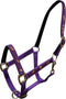 Showman Horse Size Nylon Halter With "Running Horse" Overlay