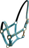 Showman Horse Size Nylon Halter With "Running Horse" Overlay