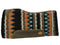 Showman Klassy Cowgirl 28" x 30" Turquoise, Orange and Black Colored Memory Felt Bottom Saddle Pad