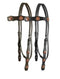 Showman Leather Headstall With Steer Head Conchos