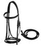Showman Nylon Coated Synthetic English Headstall and Reins