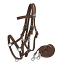 Showman Nylon Combination Halter Bridle With Reins