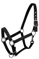 Showman Pony Size Nylon Halter With Glitter Overlay