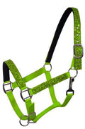 Showman Pony Size Nylon Halter With Glitter Overlay