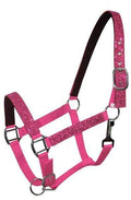Showman Pony Size Nylon Halter With Glitter Overlay