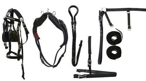 Showman Premium Mini Size Nylon Driving Harness Meant For Heavy Use