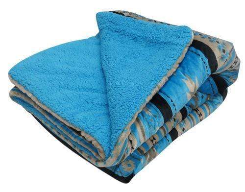 Showman Queen Size 3 Pc Borrego Comforter Set With Southwest Design