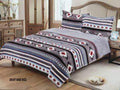 Showman Queen Size 3 Pc Borrego Comforter Set With Southwest Design